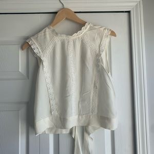 NWT cream tank blouse